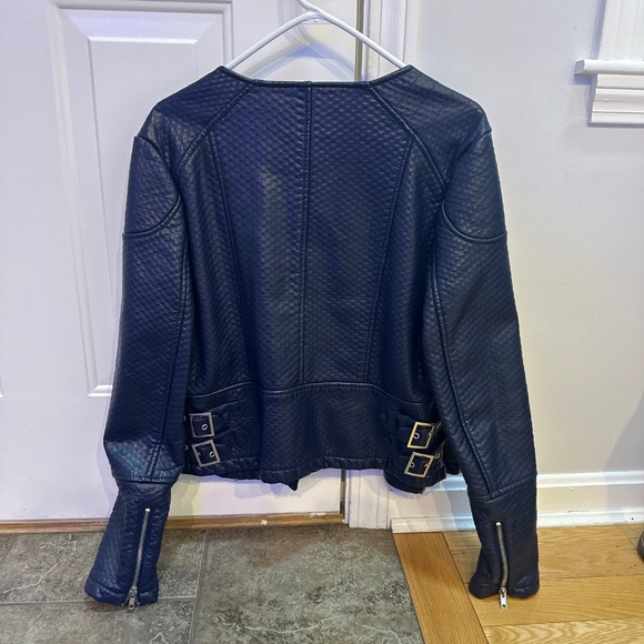 Piperlime Quilted Faux Leather Moto Jacket - Picture 3 of 3